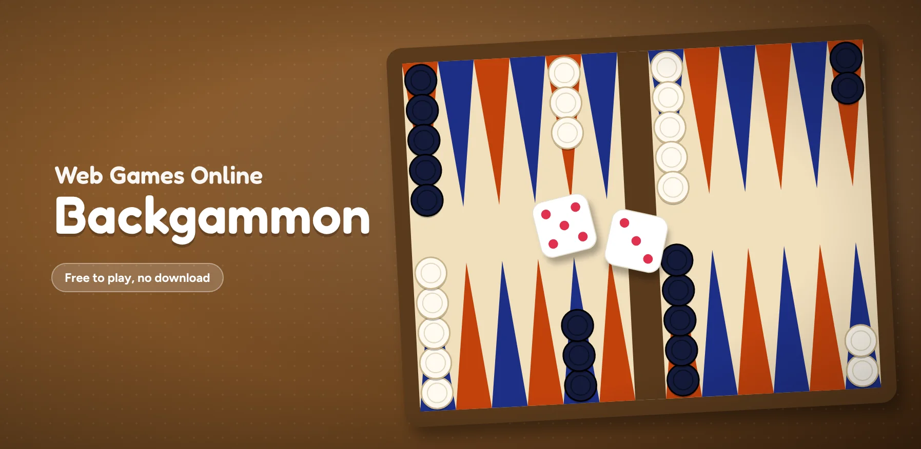 Backgammon Online, free to play in your browser