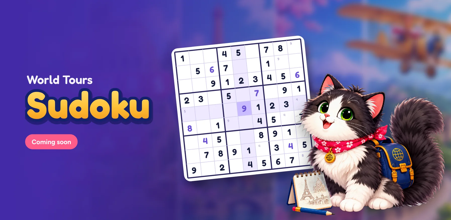 World Tours Sudoku with Rosie, coming soon
